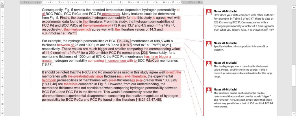 Scientific editing example